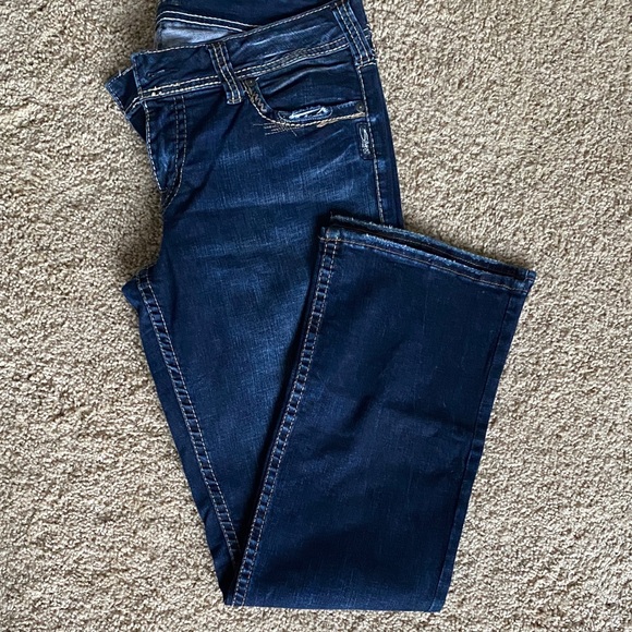 Silver Suki Dark Blue Women's Jeans - Picture 2 of 8